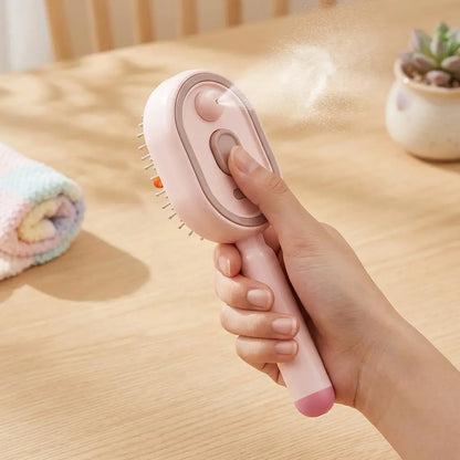 【Fathersdaygift】Multi-Function Hair Mist Spray Comb - Portable Detangling Brush with Fine Mist Nozzle, Refillable with Water, Leave-In Conditioner or Essential Oil, Suitable for All Hair Types