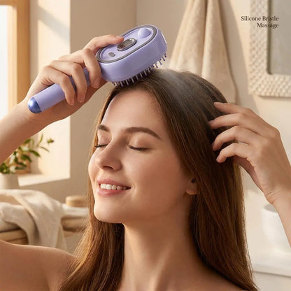 【Fathersdaygift】Multi-Function Hair Mist Spray Comb - Portable Detangling Brush with Fine Mist Nozzle, Refillable with Water, Leave-In Conditioner or Essential Oil, Suitable for All Hair Types