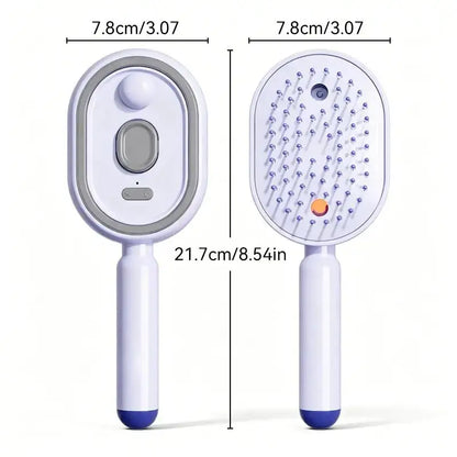 【Fathersdaygift】Multi-Function Hair Mist Spray Comb - Portable Detangling Brush with Fine Mist Nozzle, Refillable with Water, Leave-In Conditioner or Essential Oil, Suitable for All Hair Types